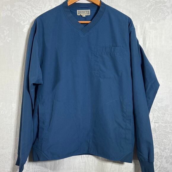 Duluth Jacket Medium Navy Blue Pullover Windbreaker Golf Outdoors - Picture 1 of 11